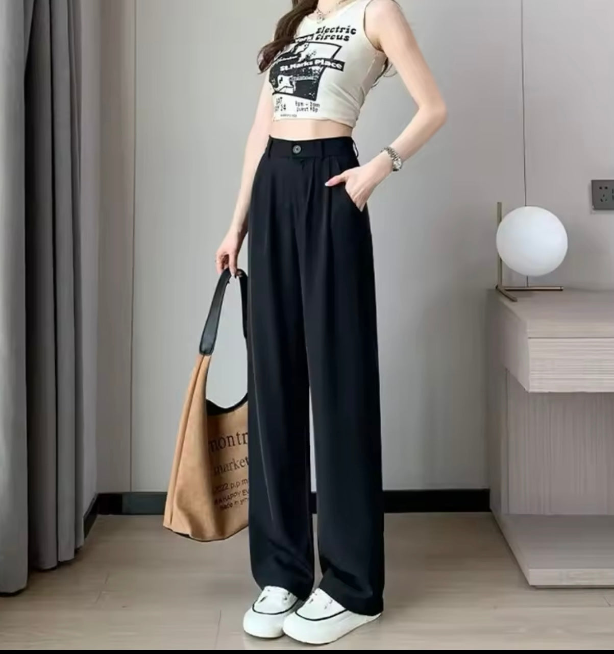 Sleek Pleated Trousers